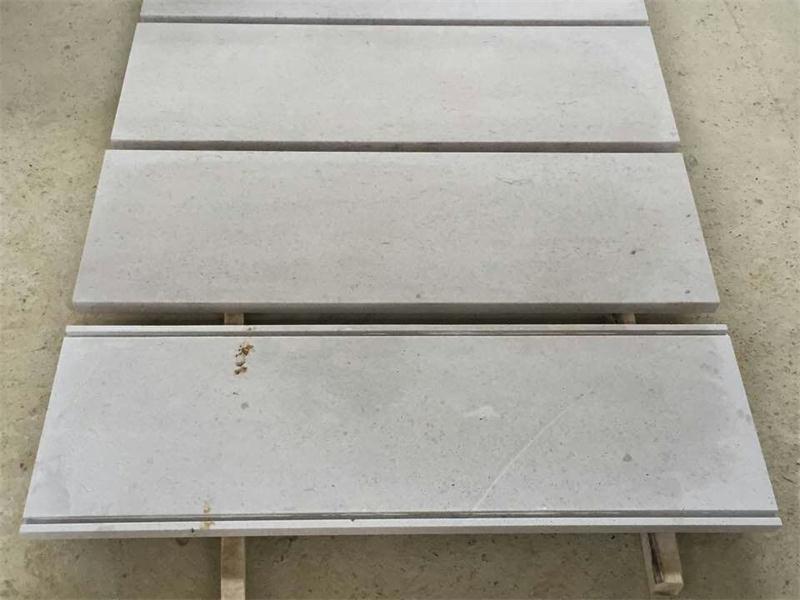 Chinese Grey Travertine Window Sills With Back Groovers