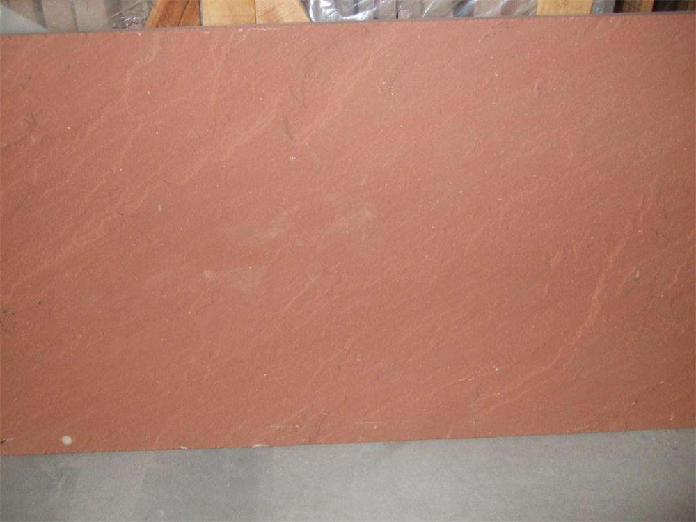 China Red Sandstone Honed Tiles Flooring And Wall Covering
