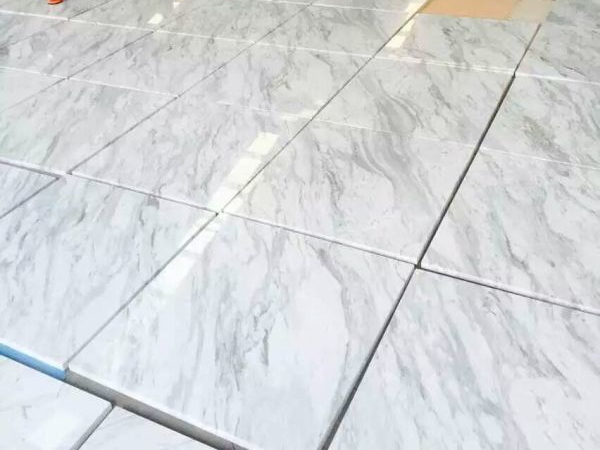Volakas White Marble Polished Flooring And Wall Tiles