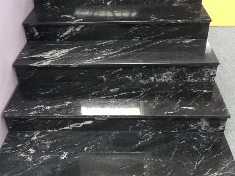 Fantasy Black Granite Polished Steps