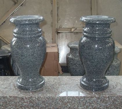 G654 Granite Cemetery Vase